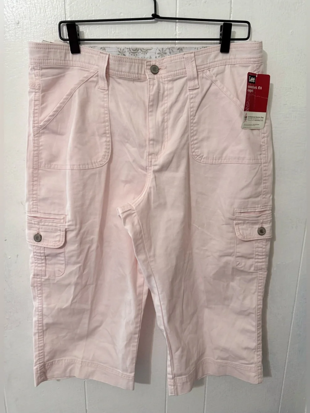 Lee Pale Pink Cargo Capris